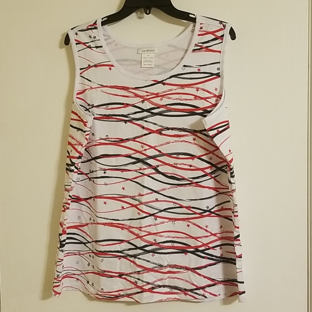 BRAND NEW stars and stripes tank top!!